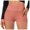 j52-Orange, variant on Womens Shorts Athleisure Solid Color High Seamless Waistband Pull-On Hotpants Female Casual Summer Slim Breathable Soft Fashion Comfortable Daily Hip-Lifting Yoga Shorts With Side Pocket,M