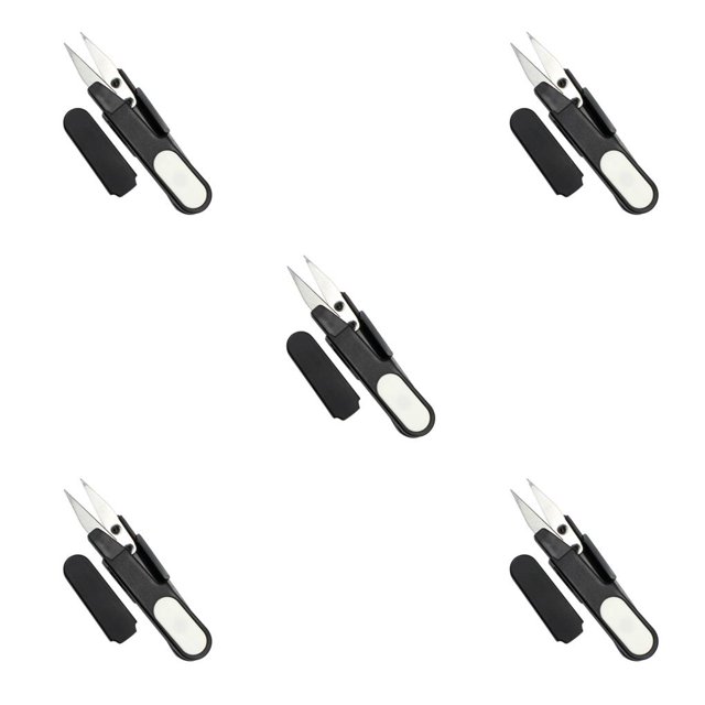 Soidarity Tijeras de coser para cortar hilo de pescar, herramientas para exteriores, cubierta de seguridad profesional multifunción para acampar, mango Type2 NO2 Soidarity CBP311788