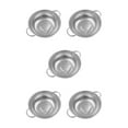 thumbnail image 3 of mmirethe Stainless Steel Sink Dish Drying Rack Organizer Drain Sink Plastic Basket Silver 8.86 Inch 5Set, 3 of 6