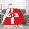 thumbnail image 7 of Throw Blanket Switzerland Swiss Map Flag Soft Cozy Fleece Flannel Blanket Home Decor for Couch Sofa Bed 40"x30", 7 of 7