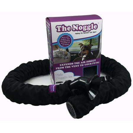 3rd Air Wing (The Pet Noggle – Keep Your Dog Cool by Extending Your Car’s Air Conditioning from the Front Vent to the Back Seat or Third Row Instantly (8ft, Black)