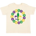 thumbnail image 3 of Inktastic Mardi Gras Beads and Fleur De Lis Boys or Girls Toddler T-Shirt, 3 of 5