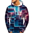 thumbnail image 5 of Sweat à Capuche Abstrait pour Hommes Mode Vertige Doux Décontracté Manches Longues, 5 of 5