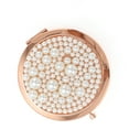 thumbnail image 4 of Unique Bargains 1 Pc Women Round Double-sided Makeup Mirror Rose Gold Tone, 4 of 5