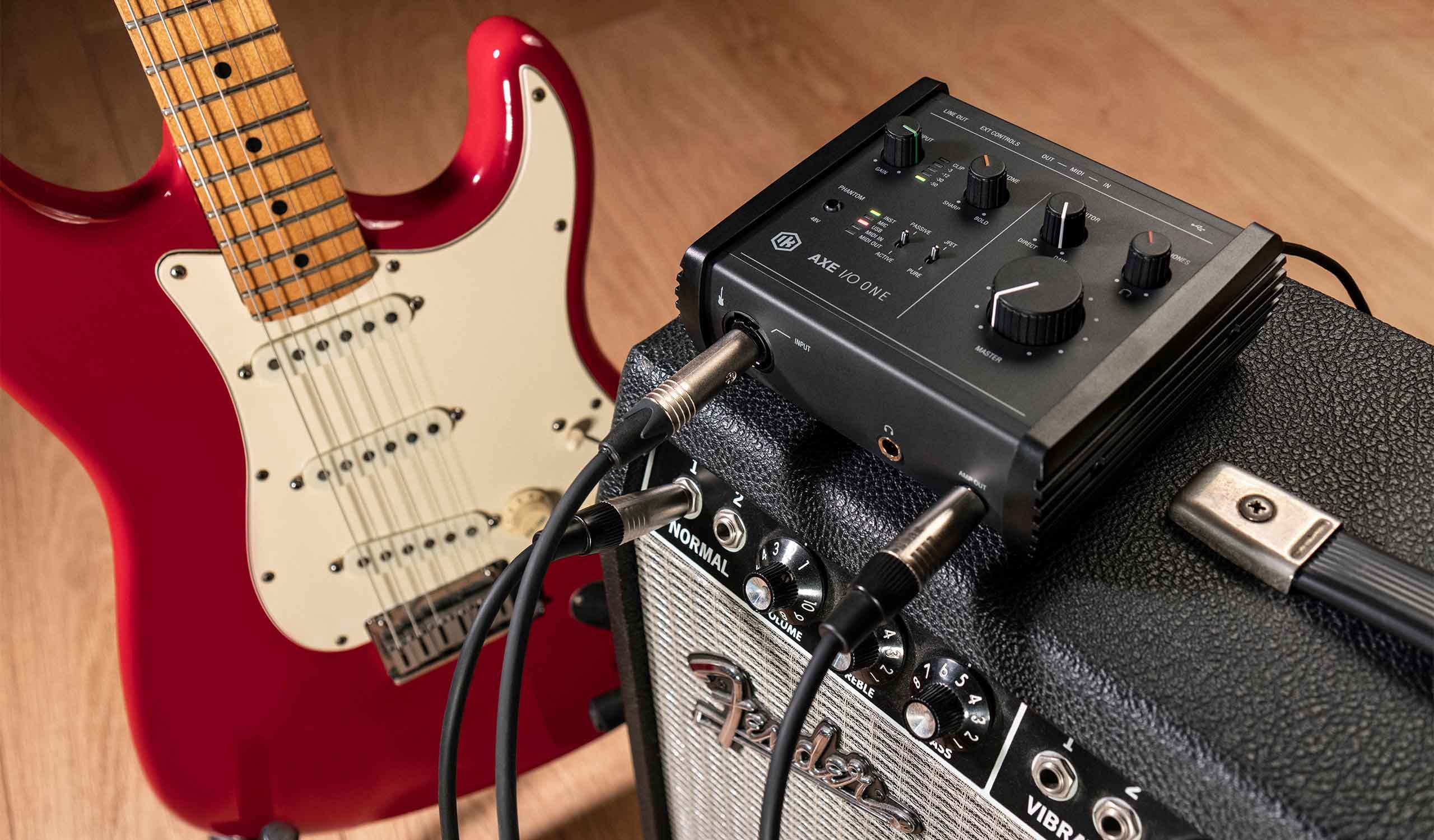 IK Multimedia AXE I/O ONE audio interface with advanced guitar recording