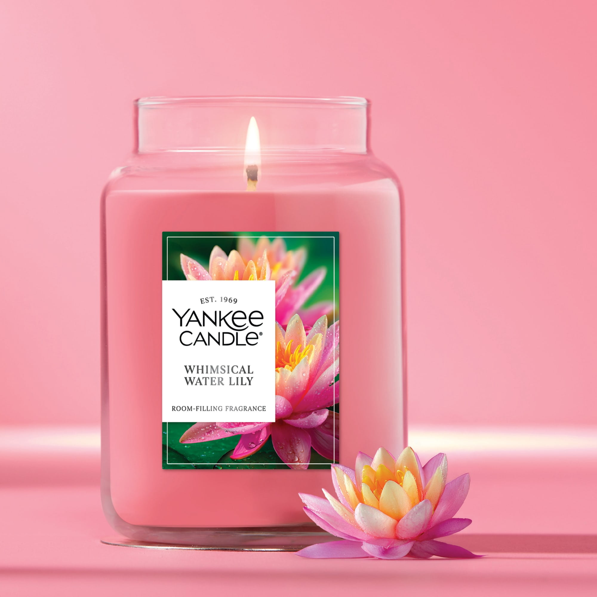 Yankee Candle Whimsical Water Lily Original Large Jar Scented Candles, 22 oz