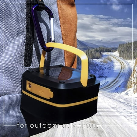 Rechargeable Portable Power (CyberTech Compact Solar Charging LED Camping Lantern Flashlight - Sun Powered and USB Rechargeable, Portable Mini Collapsible Telescopic Lantern Design with Mobile Phone)