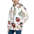 thumbnail image 2 of Kdxio Watercolor Ladybug Pattern Kids Boys Girls Zip Up Hoodie 3D Printed Hooded Sweatshirt Hoody Coat with Pocket 7-12 Y-Medium, 2 of 6