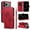 Red, variant on Allytechgroup For iPhone Air Flip PU Leather Wallet Case, Built-in Cash Slot Credit Card Pocket Shock-Absorbent Lightweight Protective Cover with Wrist Strap for Women Girls, Red