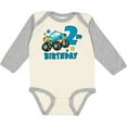 thumbnail image 3 of Inktastic 2nd Birthday Monster Truck Boys Long Sleeve Baby Bodysuit, 3 of 5