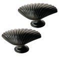 thumbnail image 2 of Poignée en Forme de Coquille en Alliage de zinc Poignée de Meuble à Trou Unique avec Vis, 2 of 6