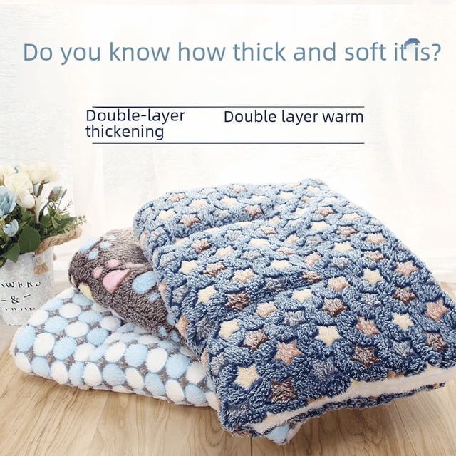 Cojín para mascotas de franela de otoño e invierno, cálido para gatos y perros, cama gruesa para mascotas