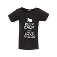 thumbnail image 1 of Keep Calm And Love Frogs Toad Jump Animal Lover Funny Toddler Kids T-Shirt Tee, 1 of 2