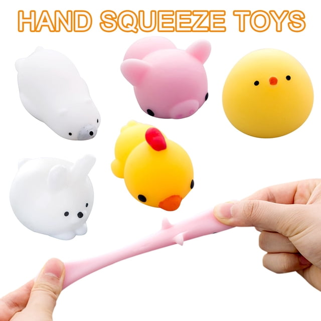 5Pack Cute Toys Stress Relief Set Slow Rising Fidget Toys for Kids Adults