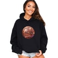 thumbnail image 5 of Glitter Basketball Hoodie for Women & Teen Girls Sparkle Game Day Pullover Sweatshirt, 5 of 8