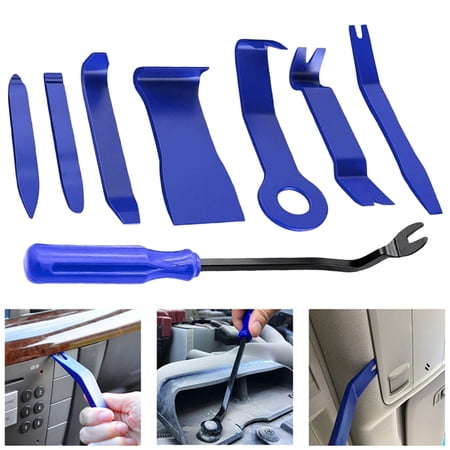 Auto Trim Removal Tool Kit - 8 Piece Car Disassembly Set - Panel Pry Tool for Dashboard Door