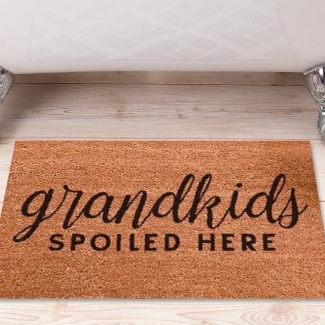 Grandkids Welcome Doormat Non Entrance Rug for Front Door Home Bedroom Decorative Floor Mat