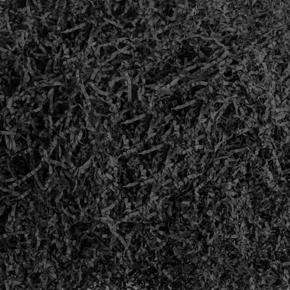 2LB Black Crinkle Paper Filler, Shredded Confetti Paper for Gift Basket Filling Halloween Christmas Birthday Party Gift Box Wrapping Stuffing Supplies