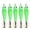 Green-5cm, variant on 5pcs Squid Jig Hooks Saltwater Fishing Lures Glow Blowing Tube Fishing Hook Hard Fishing Baits