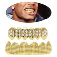thumbnail image 2 of Moda Brillante Hip-hop Rapero Boca Gorras Dientes Personalizados Parrillas Oro Sunnimix Parrillas de dientes de hip hop, 2 of 8