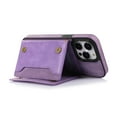 thumbnail image 3 of K-Lion Stylish Wallet Case for iPhone 14 Pro Max Flip Card Slots Diamond Bling Sparkle Design RFID Function Detachable Shoulder Strap Girls Women Purse Case For iPhone 14 Pro Max,Purple, 3 of 9