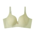 thumbnail image 1 of FhsagQ Soutien-Gorge Grande Taille pour Femmes 5TG Soutien-Gorge Mince Doux avec Armature Rehausseur Réglable Rétractable pour Femmes Affaissées Soutien-Gorge Grande Taille Sans Armature Vert 36, 1 of 2