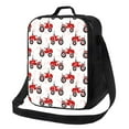 thumbnail image 1 of Adobk Red Wheeled Tractors Print Insulated Lunch Cooler for Men and Women, Fully Insulated and Water Resistant, Essential Lunch Cooler, 1 of 7
