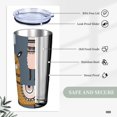 thumbnail image 6 of Kll Llama And Cactus Stainless Steel Vacuum Insulated Coffee Cup 20 Oz Insulated Travel Mug Water Cup With Leak-Proof Straw Lid & Flip Lid,1 Metal Straws,1 Cleaning Brush, 6 of 8