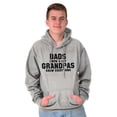 thumbnail image 4 of Grandpa Knows Everything Grandfather Men's Big & Tall Graphic Hoodie Brisco Brands 4X, 4 of 5