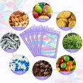thumbnail image 4 of 100 pcs Purple Smell Proof Holographic Bags Packaging Bags,Clear Resealable Odor Proof Bag Foil Pouch Zipper Bag for Food Storage,Lipgloss,Jewelry,Eyelash Packaging for Small Business(4x6In), 4 of 12