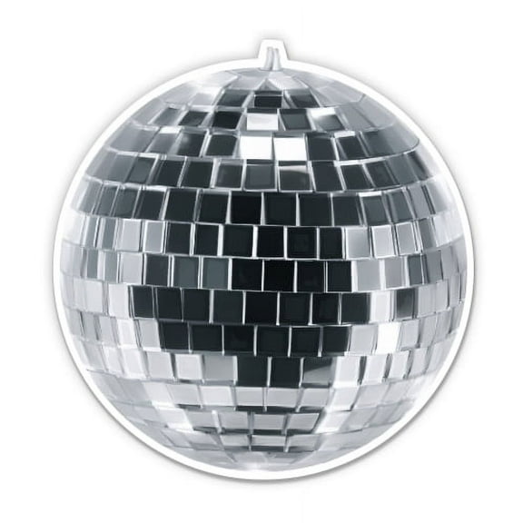Disco Ball - 3" Vinyl Sticker - For Car Laptop I-Pad Phone Helmet Hard Hat - Waterproof Decal