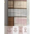 thumbnail image 6 of Pink Brown Vintage Sheer Curtains 84 Inch Length 2 Panels Set Window Treatments, Retro Farmhouse Elegant Pastoral Rod Pocket Semi Curtains for Living Room/Bedroom/Kitchen Décor, 104"W x 84"L, 6 of 7