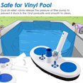 thumbnail image 1 of 13.5-Inch Pool Vacuum Head Inground Above Ground Vinyl Pool Vacuum Brush Head Spa Vacuum Attachment Cleaning Tool with Weighted Base and Brushes, 1 of 4