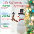 thumbnail image 2 of Tree Buddees Selfie Stick Snowman Christmas Ornament, 2 of 7