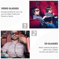 thumbnail image 3 of OUNONA 20 Pcs Lunettes Cadre Noir en Plastique pour Jeux pour Gamers avec Design Rond Rentrée Scolaire, 3 of 7