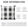 thumbnail image 5 of ARISTURING Set of 4 Decorative Farmhouse Throw Pillow Covers Plaid Square Pillow Cases Striped Pillowcase Soft Solid Cushion Case for Sofa Bedroom Couch, Black and White, 5 of 5