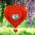 thumbnail image 5 of Tmrbno 12” Stainless Steel Red Metal Heart Wind Spinner, 5 of 7