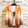 thumbnail image 2 of Vedolay Winter Coats for Men Long Sleeve Coats for Men Solid Casual Zipper Warm Jacket Orange,3XL, 2 of 3