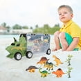 thumbnail image 2 of Camión de transporte Playset Remolque Portador 3-12 años Niños y niñas Niños largas triceratops, 2 of 9