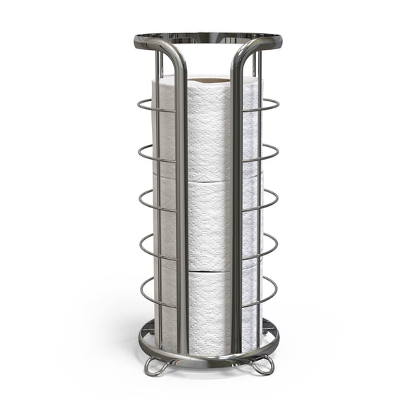 Soporte para papel higiénico Brookstone Chrome, independiente, Mega Roll