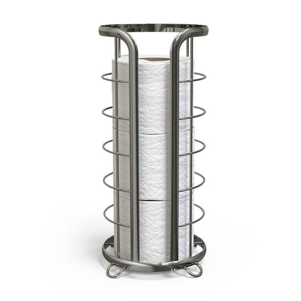 Soporte para papel higiénico Brookstone Chrome, independiente, Mega Roll