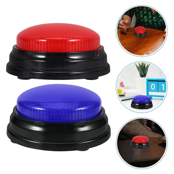 Masteelf 2Pcs Game Show Buzzers for Interactive Entertainment 11.8x7.9x3.9in