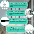 thumbnail image 7 of Aovky 2 Pack Skirt Hangers with Adjustable Non Slip Clips and 360 Degree Swivel Hook, 6 Tiers Metal Pants Hangers Space Saving for Closet Organizers and Storage, College Dorm Room Essentials, 7 of 7