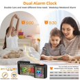 thumbnail image 2 of Reloj despertador digital fuerte con pantalla RGB - ¡Perfecto para durmientes pesados!, 2 of 12