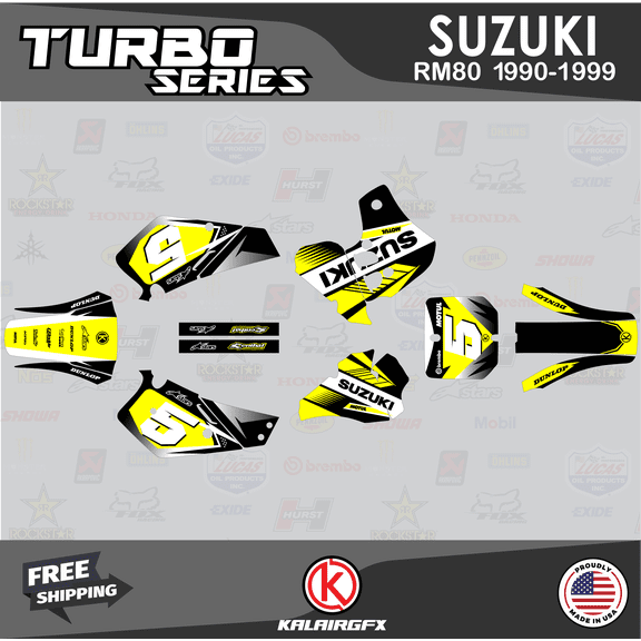 Kalair GFX Graphics Kit for Suzuki RM80 (1990-1999) Turbo Series