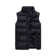 thumbnail image 3 of Chaleco informal de cuello de algodón de plumón de invierno para hombre, chaleco grueso de talla grande, chaleco para hombre, 3 of 5