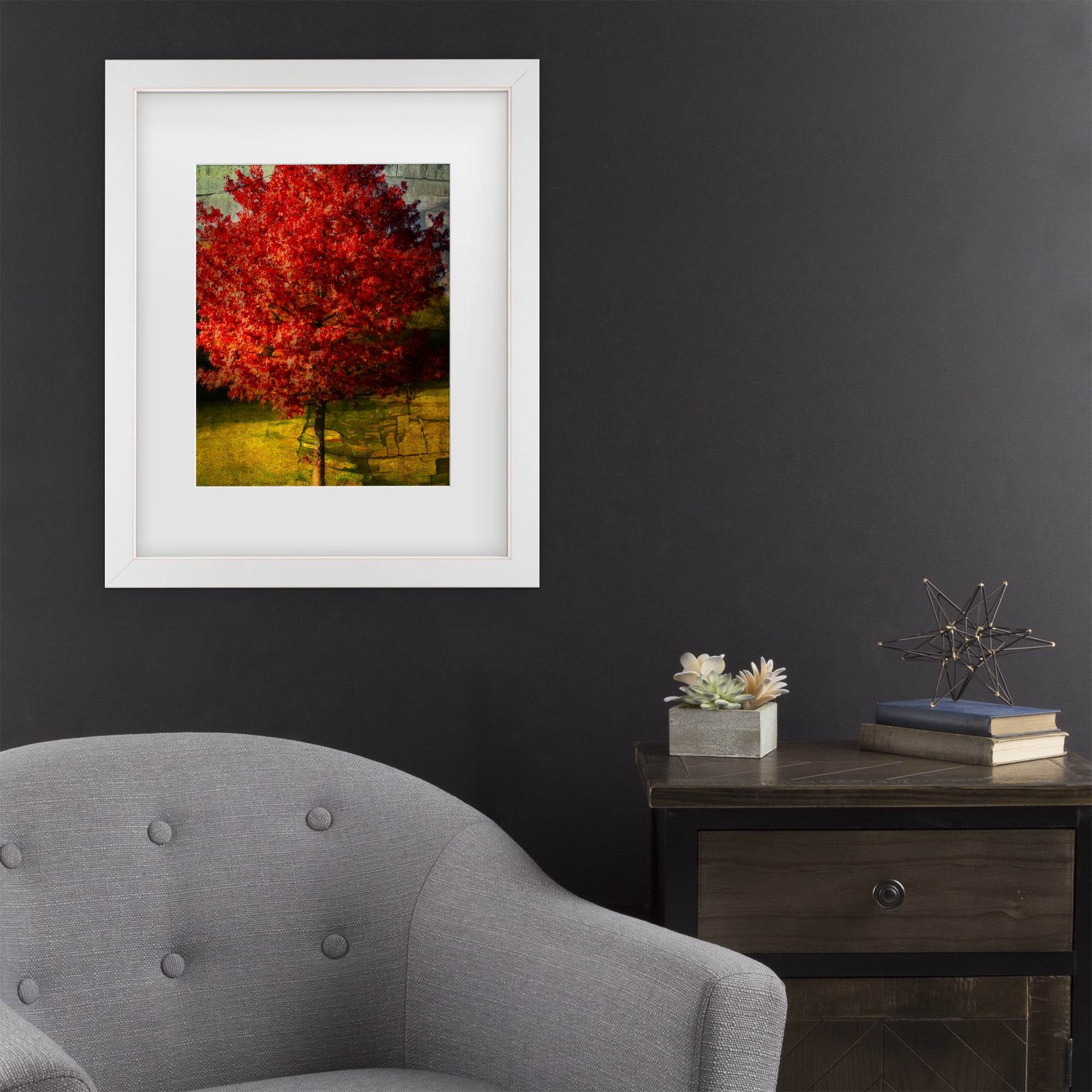 Trademark Fine Art 'Autumn Red' Canvas Art by Philippe Sainte-Laudy
