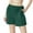 Green, variant on ABATAB Women Casual Shorts Comfy Elastic Waist Solid Shorts Summer Pull on Lightweight Lounge Shorts with Pockets