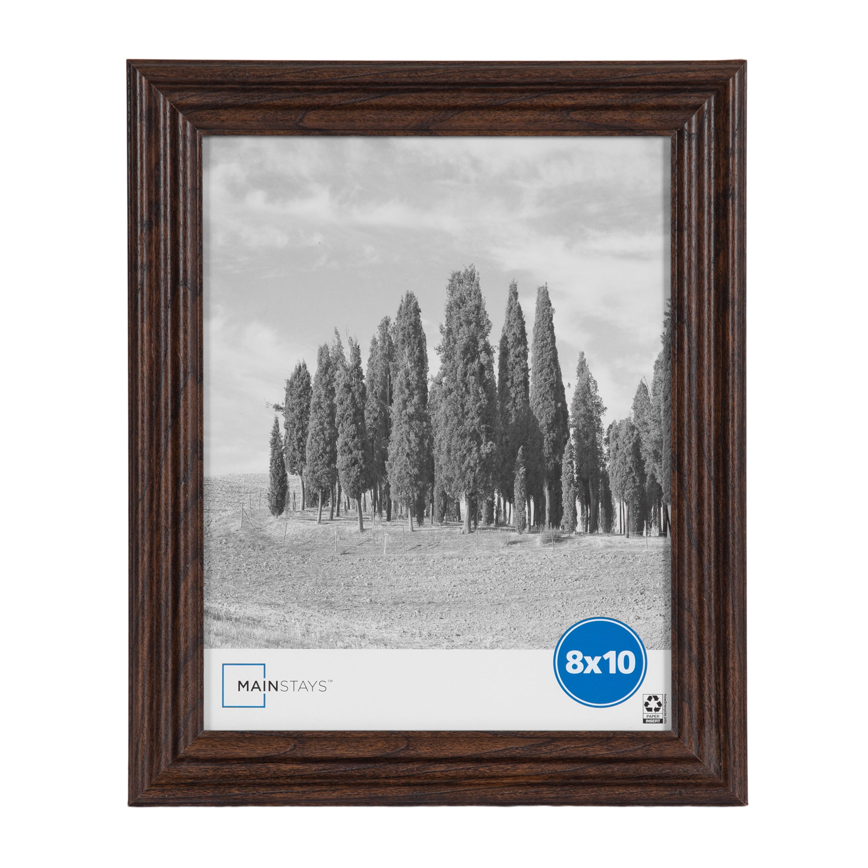 Mainstays 8 x 10 Traditional Gallery Wall Picture Frame, Brown, Set of 2