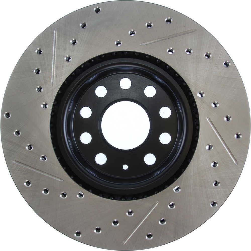 StopTech Slotted & Drilled Sport Brake Rotor Fits select: 2009-2014 VOLKSWAGEN JETTA, 2009-2018 VOLKSWAGEN TIGUAN